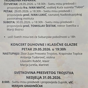 Proslava župne svetkovine Presvetog Trojstva u Krapinskim Toplicama